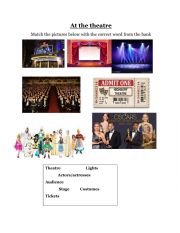 English Worksheet: At the theatre 