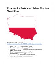 22 Interesting Facts About Poland That You Should Know - ESL worksheet ...