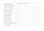 Questions and sentences to help practice adverbs of frequency Present simple