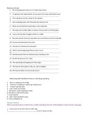 English Worksheet: Paraphrasing