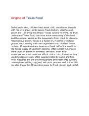Original Texas food