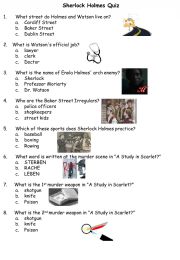 Sherlock Holmes Quiz