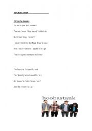 Phonetic Transcription song The Reason - Hoobastank