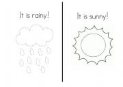 English Worksheet: weather colouring