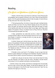 English Worksheet: Reading Greece