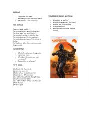 English Worksheet: Star wars movie class #starwars