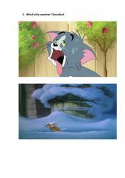 English Worksheet: Tom and Jerry speaking tasks