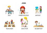 English Worksheet: JOBS - FLASHCARDS