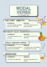 English Worksheet: Modal Verbs 1ESO