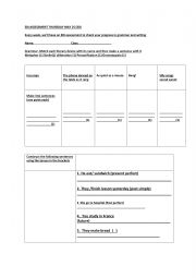 English Worksheet: assessment of grammar