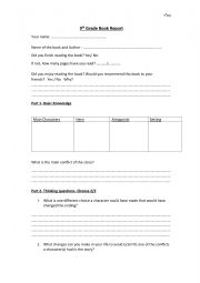 English Worksheet: 10th grade level worksheet