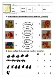 English Worksheet: test