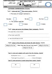 8th form mid-term test 3