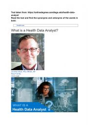 What is a Health Data Analyst?