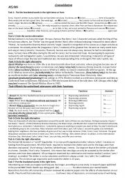 9th form consolidation module 5 and 6 - ESL worksheet by safiahouidhek