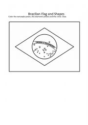 English Worksheet: Brazilian Flag