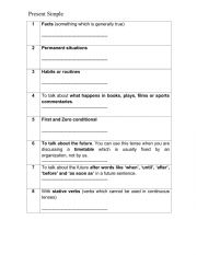 English Worksheet: Present time