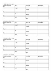 English Worksheet: VERBS QUIZ 