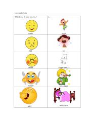 English Worksheet: Feelings What do you do when (learn the lyrics excercise)