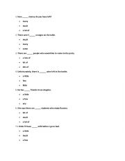 English Worksheet: Count and non-count noun test