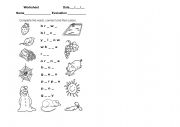 English Worksheet: colours