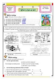 English Worksheet: Where shall we go