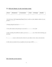 English Worksheet: EDP Assessment