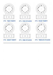 English Worksheet: The Time