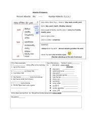 English Worksheet: adverbs of frequency