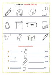 English Worksheet: DEMONSTRATIVES THIS,THAT,THESE,THOSE