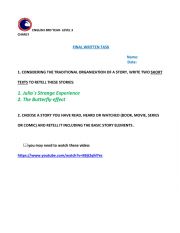 English Worksheet: Final Task 