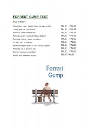English Worksheet: Forrest Gump Activity