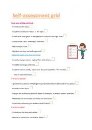 Self-assessment grid 
