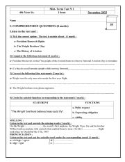 English Worksheet: 4th Year Sc Mid-term 1