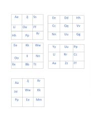 English Worksheet: Alphabet Bingo