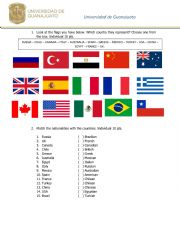 English Worksheet: Nationalities