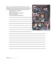 WRITE A STORY BASED ON PICTURES