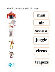 English Worksheet: circus vocabulary
