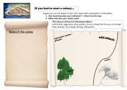 English Worksheet: Activity - Create your own colony