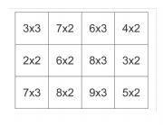 English Worksheet: Multiplication puzzle