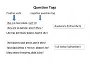 English Worksheet: question tags
