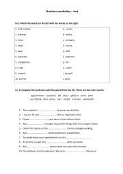 English Worksheet: Business English Test