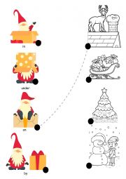 English Worksheet: christmas prepositions worksheet