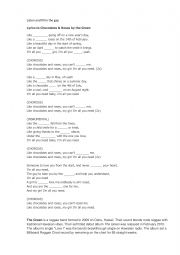 English Worksheet: Listening Exercise Song 