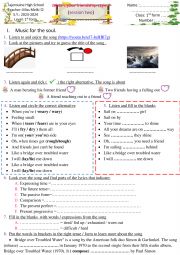 English Worksheet: what�s your friendship style? 1st form