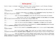 English Worksheet: TV Series genres