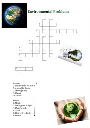 Environmental Problems Crossword, part 2