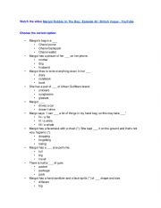 English Worksheet: Margot Robbie�s bag