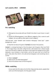 English Worksheet: jumanji