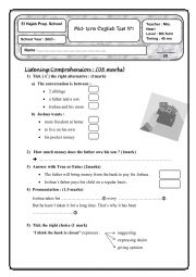 mid term test n1 for 9th formers